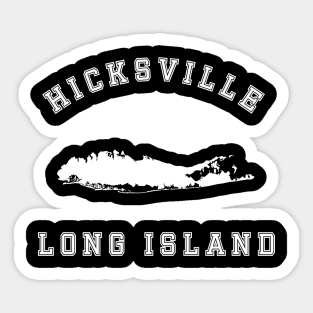 Hicksville Long Island (Dark Colors) Sticker